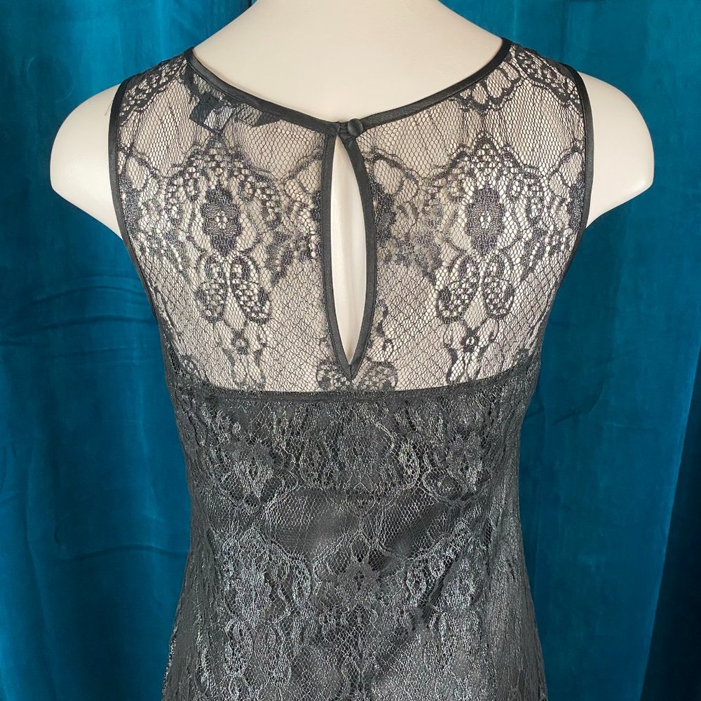 A/X Armani Exchange Lace Mini Dress Black - Picture 8 of 11